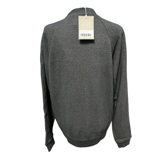 EVERLANE CREWNECK SWEATERSHIRT UNISEX SMALL DARK GREY ORGANIC COTTON SCANDINAVIA - Picture 2 of 6